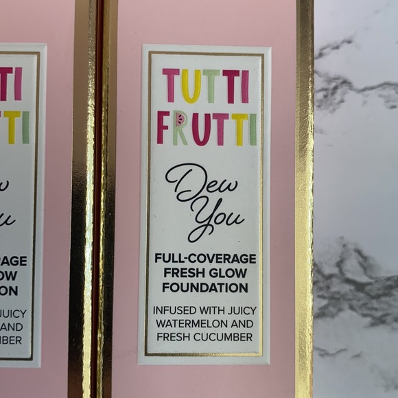 New Too Faced Tutti Frutti Dew You Full Coverage Fresh Glow Foundation - Picture 2 of 3